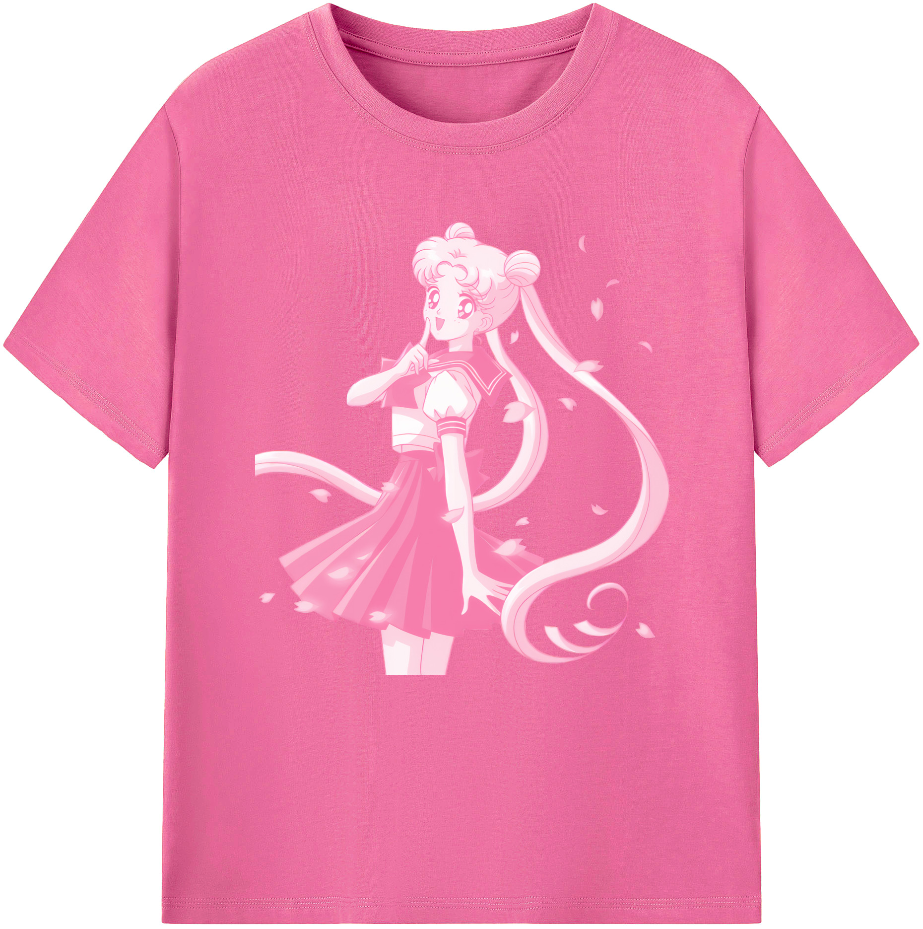 （画像用） 美少女戦士セーラームーン 愛野 美奈子 あいの みなこ Sailor Moon Aino Minako レディースカジュアルプリントTシャツ（綿100％）